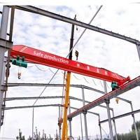 Pont roulant électrique monopoutre LD personnalisé, monté sur rail, avec télécommande sans fil, pour levage en intérieur, hauteur de levage 6-20m