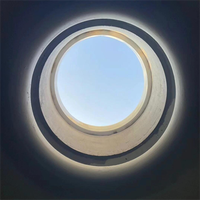 Ventana Circular Marina de Vidrio Aislante Low-E, Doble Acristalamiento Templado, para Observación en Barcos