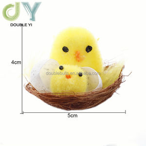 Decoración personalizada de <span class=keywords><strong>pollitos</strong></span> de Pascua para recién <span class=keywords><strong>nacidos</strong></span>, polluelos peludos de juguete, Mini adornos de <span class=keywords><strong>pollitos</strong></span> de Pascua - Product Image 3