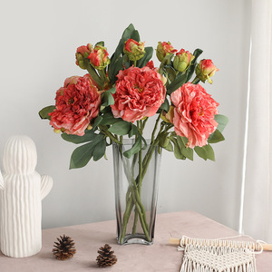 Style européen, ensemble de 2 pièces, noble concubine, fleur de pivoine, utilisé pour la décoration de la maison, décoration d'entrée de salon - Product Image 3