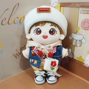Personnalisable 10cm & 20cm coton peluche Figure poupée Cartoony humain en forme de Kpop idole votre propre peluche jouet - Product Image 5