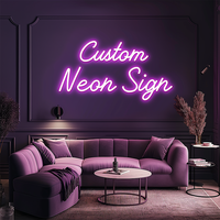 Venta al por mayor, dropshipping, decoración, letrero de neón LED personalizado, sin pedido mínimo, letrero de neón personalizado para decoración de bodas y fiestas de cumpleaños
