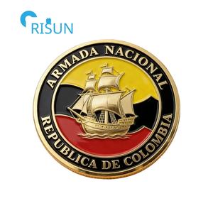 Souvenirs personnalisés avec carte du drapeau colombien, médaillon pour veteran des forces, pièces commémoratives, pièce de défi personnalisée, Colombie - Product Image 2