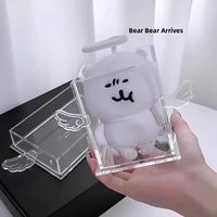 Boîte de rangement transparente en acrylique Simple Angel, organisateur de bureau pour tampons et badges, personnalisable en usine, nouveaux produits très demandés