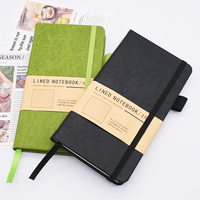 Cuaderno B5 Personalizable con Pegatinas Gratis, Diario con Páginas Rayadas, Tapa Dura Cosida, Encuadernación de Cuero, para Regalo, Cuaderno con Logotipo