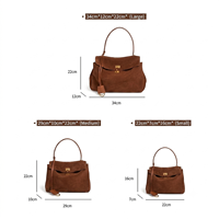 Sac fourre-tout en cuir PU 2026 pour femme, grand sac à bandoulière avec fermoir, 3 tailles pour le quotidien et le travail