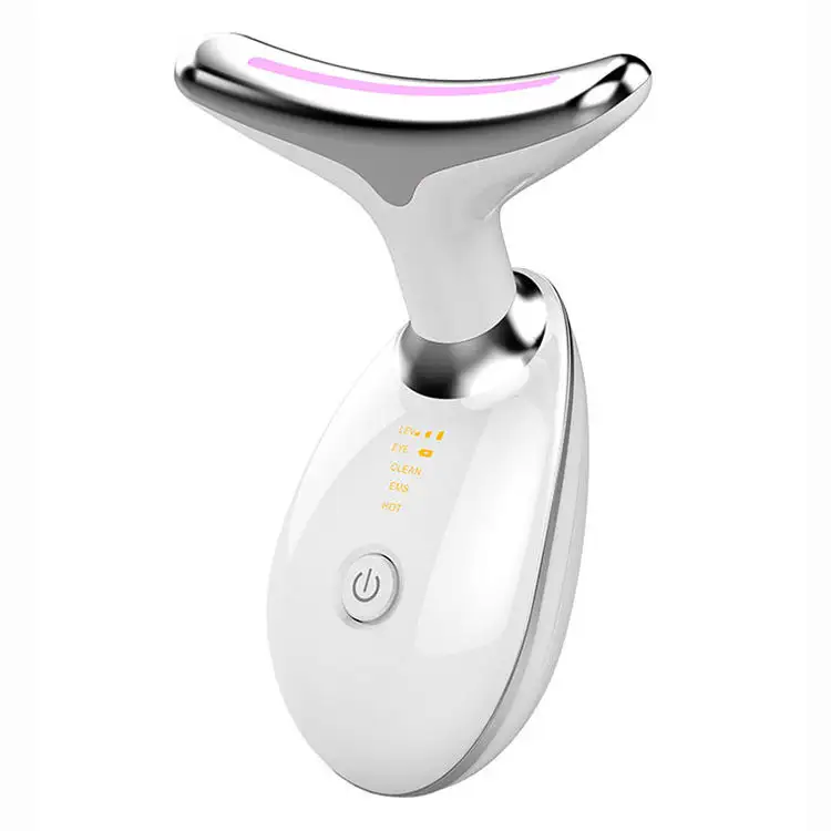 EMS HOT Vibração Rosto & pescoço massageador Lifting Rosto Escultura Dispositivo de Beleza LED Dispositivo de Elevador de Rosto