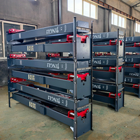 Pont élévateur hydraulique professionnel 4, 5, 6 tonnes à deux colonnes pour atelier à plafond bas, robuste, avec bras asymétriques