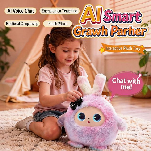 OEM Customization Multilingual Intelligent AI Electronic Pet Intelligence Interaction Plushies AI Plush Toys
