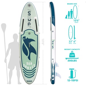 Funwater <span class=keywords><strong>บอร์ด</strong></span>พายเรือแบบสีเขียว10'6<span class=keywords><strong>ซับ</strong></span>แพดเดิลบอร์ด - Product Image 3