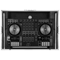 Flight case professionnel en aluminium pour contrôleur DJ, boîte de transport et de rangement en aluminium avec rack 2U et plateforme coulissante brevetée