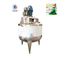 Cuve de mélange électrique en acier inoxydable Huashang avec agitateur pour la fabrication de détergents et de dentifrices