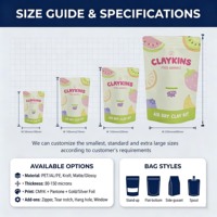 Op maat gedrukte matte food grade stand-up pouch met ritssluiting en transparant venster voor snoepjes, jelly beans, chips en suiker verpakkingen
