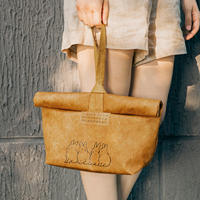 Sac fourre-tout décontracté en papier Tyvek Dupont avec imprimé lapin mignon, imperméable et réutilisable pour les courses quotidiennes et le rangement des repas