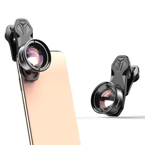 Apexel-superlente macro de 100mm, lente de cámara de teléfono móvil, Macro de teléfono inteligente