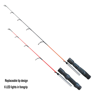 Canne à pêche en fibre de verre et carbone 24''-36'' pour la pêche sur glace et à la mouche, action moyenne, guides en acier inoxydable, spinning rapide, pour truite en rivière et en lac - Product Image 1