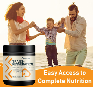 Suplemen NAD Nikotinamida 4000mg Bebas Gula Berkualitas Tinggi dan Suplemen Bubuk Trans Resveratrol yang Terhasil dari Herbal dengan Quercetin - Product Image 4