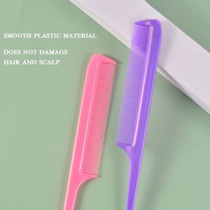 Peignes à queue de rat antistatiques en plastique personnalisés en gros pour salon de coiffure et usage domestique, peignes à queue de rat pour tressage - Product Image 3