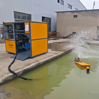 Robot de dragage sous-marin, robot de dragage submersible avec jet haute pression pour le désagréement des canalisations d'égouts
