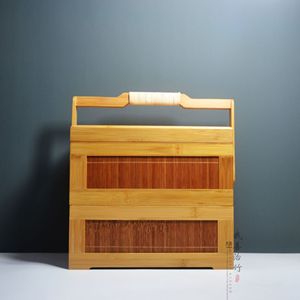 Bamboo Carrying Box Rectangle ZL 01 Tea Packaging Custom Made For Gift Food Storage - Product Image 3
