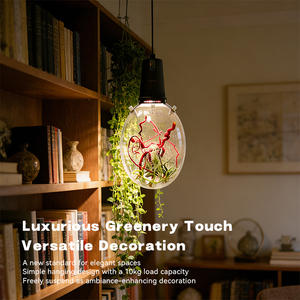 Vase intelligent électronique de bureau 3-en-1 avec lumière <span class=keywords><strong>LED</strong></span> pour culture de plantes, idéal pour la maison, le bureau, la suspension murale et le jardinage en petits espaces - Product Image 3