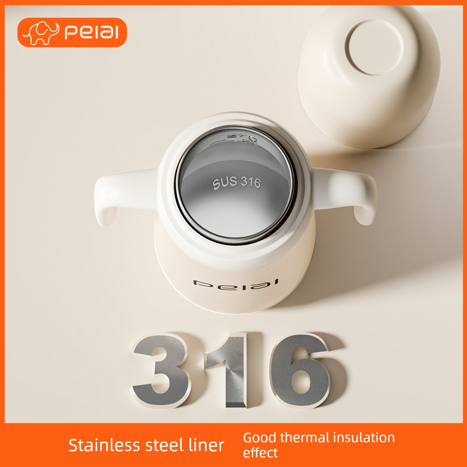 stainless steel baby milk bottle
