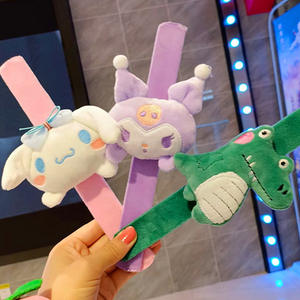 Braccialetto in peluche a forma di cartone animato, braccialetto a schiaffo girasole, bambola <span class=keywords><strong>panda</strong></span> - Regalo perfetto per studenti, coppie |   Giocattoli di Peluche a Forma di Cartoni Animati - Product Image 4