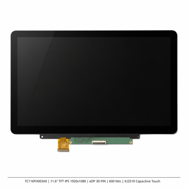 11.6" IPS TFT LCD Touch Screen 1920x1080 EDP 30-PIN 600 Nits G+F+F Capacitive Touch Panel Display for Self-Service Kiosk