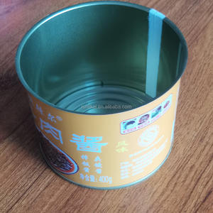 Barattolo di latta personalizzato con stampa bianca per alimenti lattine di metallo vuoto con coperchio aperto facile per carne, verdure salsa di frutta barattoli di marmellata - Product Image 3