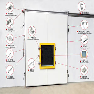 100/120/150mm CA <span class=keywords><strong>porte</strong></span> de stockage à froid avec système de contrôle automatique <span class=keywords><strong>porte</strong></span> à atmosphère contrôlée couleur acier chambre froide <span class=keywords><strong>porte</strong></span> coulissante - Product Image 6