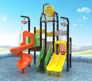 New Design Outdoor Kids <strong>Pool</strong> Water <strong>Plastic</strong> <strong>Slide</strong> Playground for Water Park Equipment - Product Image 1