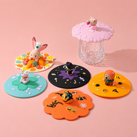 Couvre-tasse en silicone personnalisé, style coréen mignon, avec figurine de dessin animé 3D, couvercle universel hermétique pour tasses à café en céramique
