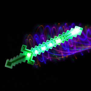 Sabres Pixel <span class=keywords><strong>Lumineux</strong></span> LED Nouveaux 54CM – Épées en Plastique Colorées avec Lumières LED, Jouets Sabres Pixel pour Garçons, Cadeaux Tendance Mosaïque - Product Image 6