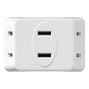 Mini <b>Plug</b> Power Socket Converter 3 Outlets <b>With</b> <b>Usb</b> Port For Home Travel Use - Product Image 2