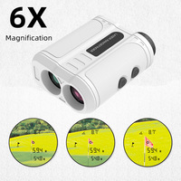 Télémètre laser de golf 500M 6x, monocular numérique avec étanchéité IP54 et précision de 1m