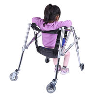 Aide à la marche pour enfant atteint de paralysie cérébrale, marcheur pour hémiplégie, cadre de maintien debout pour l'entraînement des membres inférieurs avec roues