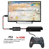 Convertisseur audio-vidéo PS2 vers HDMI PAL NTSC SECAM HD 1080P câble adaptateur mâle vers femelle pour jeux PS1/2/3 HDTV PC
