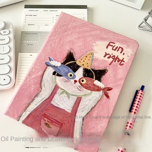 Libro di disegno del taccuino bianco del taccuino del gatto del fumetto carino della cancelleria A5 - Product Image 4