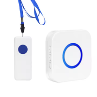 Bouton d'alerte Seniors Infirmière Appel Cloche Vente en gros Sans fil Soignant Pager Bouton d'appel pour les soins aux personnes âgées Pager