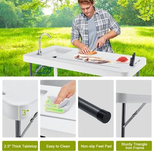 Hot bán Trắng nhựa cá làm sạch trạm/fillet bảng cho cắm trại - Product Image 2