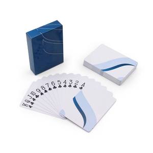 Muestra <span class=keywords><strong>gratis</strong></span> personalizar diseño PVC juego <span class=keywords><strong>de</strong></span> mesa <span class=keywords><strong>de</strong></span> póquer jugando 54 cartas Poker Baloot plástico naipes logotipo personalizado - Product Image 3