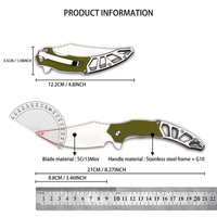Couteau pliant EDC de camping SW916, qualité industrielle, portable, haute dureté, outil de chasse extérieur, usage quotidien, légumes, acier OEM