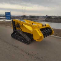 Tondeuse robot tout-terrain radiocommandée de qualité industrielle et DIY, tondeuse tandem pour pentes avec moteur 4 temps