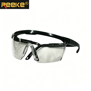 Industriële veiligheidsbril Custom REEKE, heldere anti-condens, chemisch bestendige glazen, CE EN166 goedgekeurd, PC materiaal, zijdelingse bescherming - Product Image 2