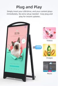 New Design Outdoor Mini Full Color Led 2.5 Ip65 Portable Digital Signage Kiosk Menu Ad Player Shopping Mall Tp 4500 - Product Image 2