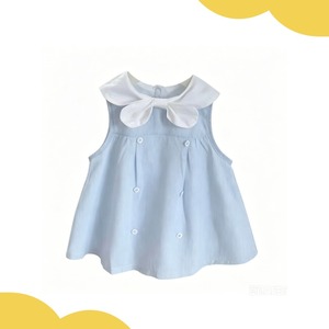 Vestito Primaverile di Alta Qualità per Bambine, 100% Cotone Traspirante, Senza Maniche, Leggero, Nuovo Stile - Product Image 4