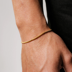 Bracelet en argent à chaîne octogonale minimaliste EManco, bijoux pour hommes, accessoires en acier inoxydable, vente en gros - Product Image 1