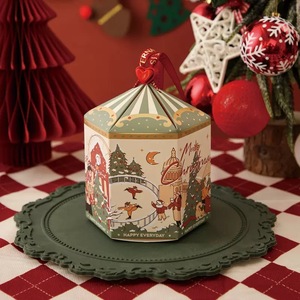 <span class=keywords><strong>CA</strong></span> Warehouse en Stock NO MOQ Caja de regalo de Año Nuevo de Navidad reciclada para dulces pequeños y joyería Revestimiento de esponja de laminación mate - Product Image 6