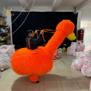Costume de canard en peluche gonflable de couleur personnalisée pour l'activité de spectacle, marionnette gonflable de costume d'<span class=keywords><strong>oiseau</strong></span> d'autruche de défilé - Product Image 4