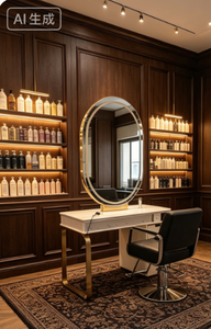 Bureau de Salon de <span class=keywords><strong>manucure</strong></span> à Triple ongles, de Style français classique, de couleur grise, bureau de réception d'ongles, 5 ans d'utilisation, <span class=keywords><strong>2022</strong></span> - Product Image 4